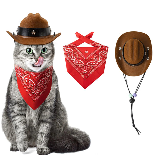 Disfraz de Cowboy para Perros y Gatos – ¡El Vaquero Más Tierno del Oeste!