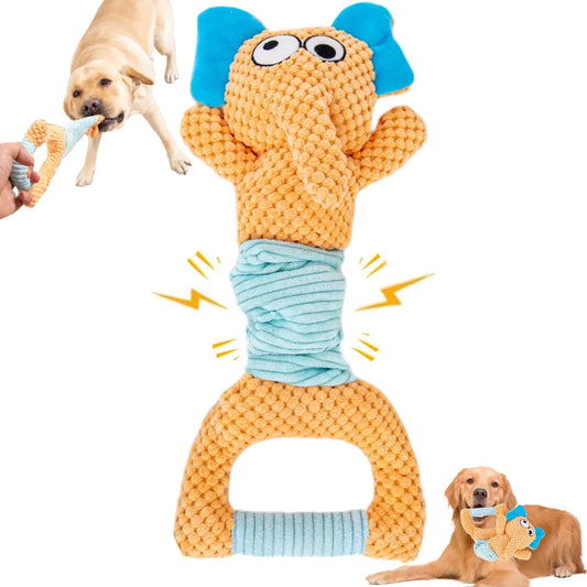 Juguete Interactivo para Perros – Antiestrés, Sonido y Tela Ultra Resistente 🐶✨